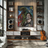 Gojira Art by Chris Tutty - Echoes of the Deep  signed celebrity art